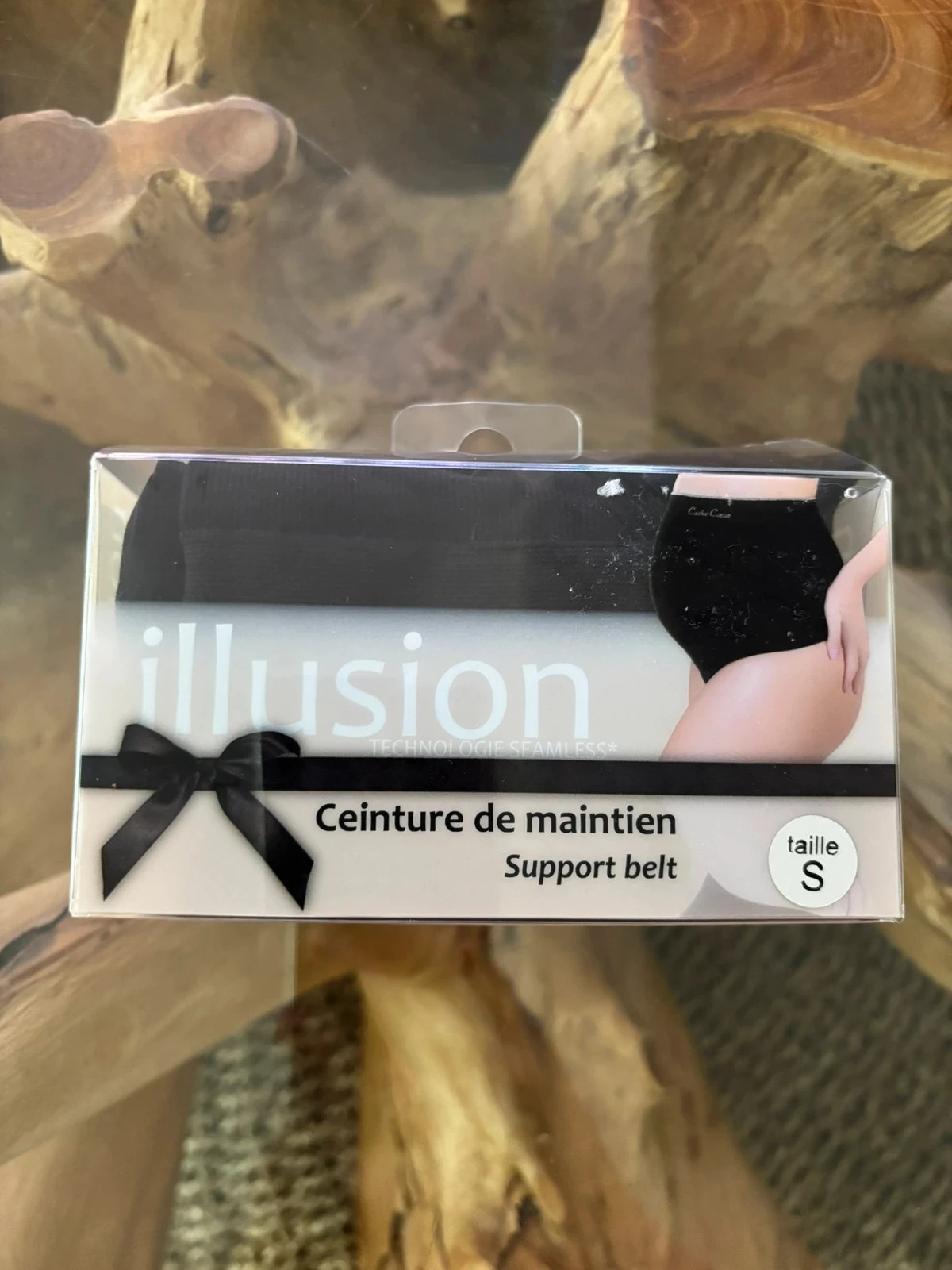 Ceinture de maintien maternité cache coeur noir S – photo 5
